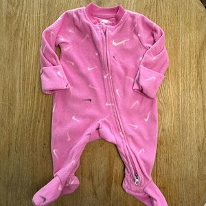 Newborn, Nike Pink Fleece Baby Pajama